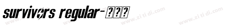 survivors regular字体转换